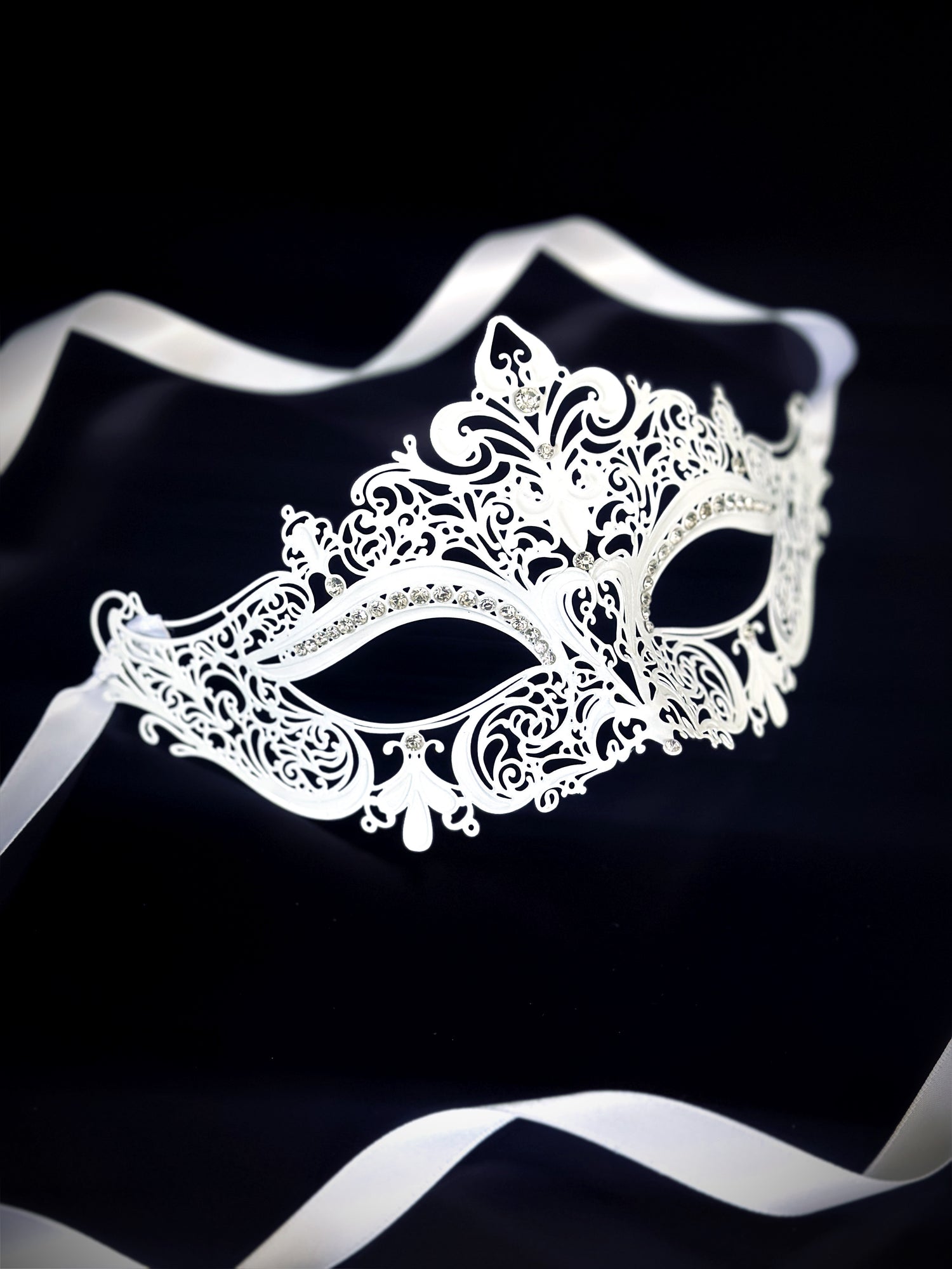 Bridal Mask - White