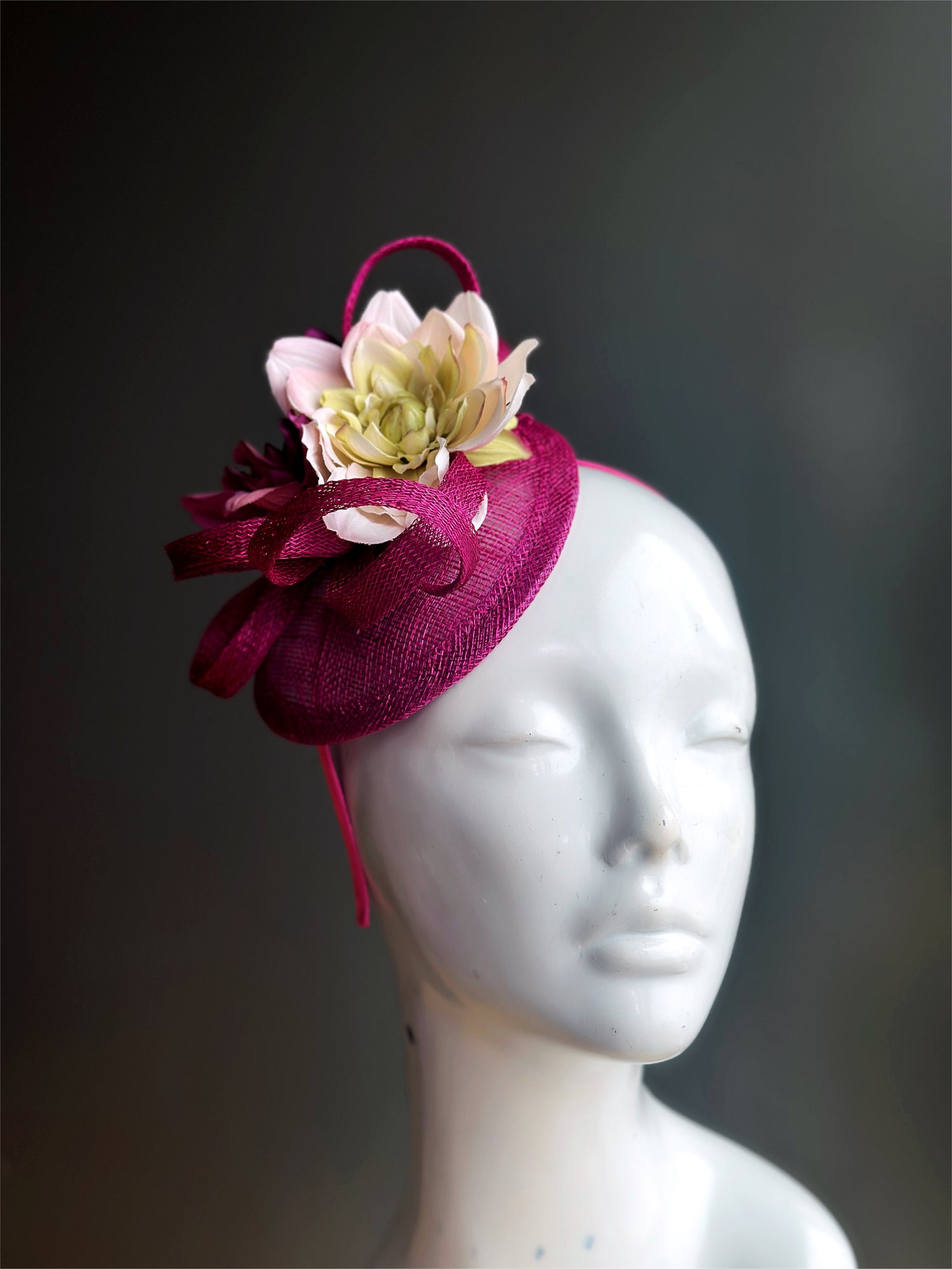 Flower Fascinator Hat - Pink