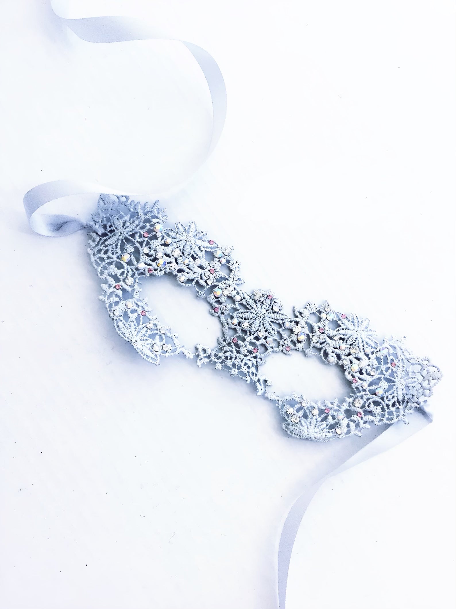 Princess Lace Mask - Silver