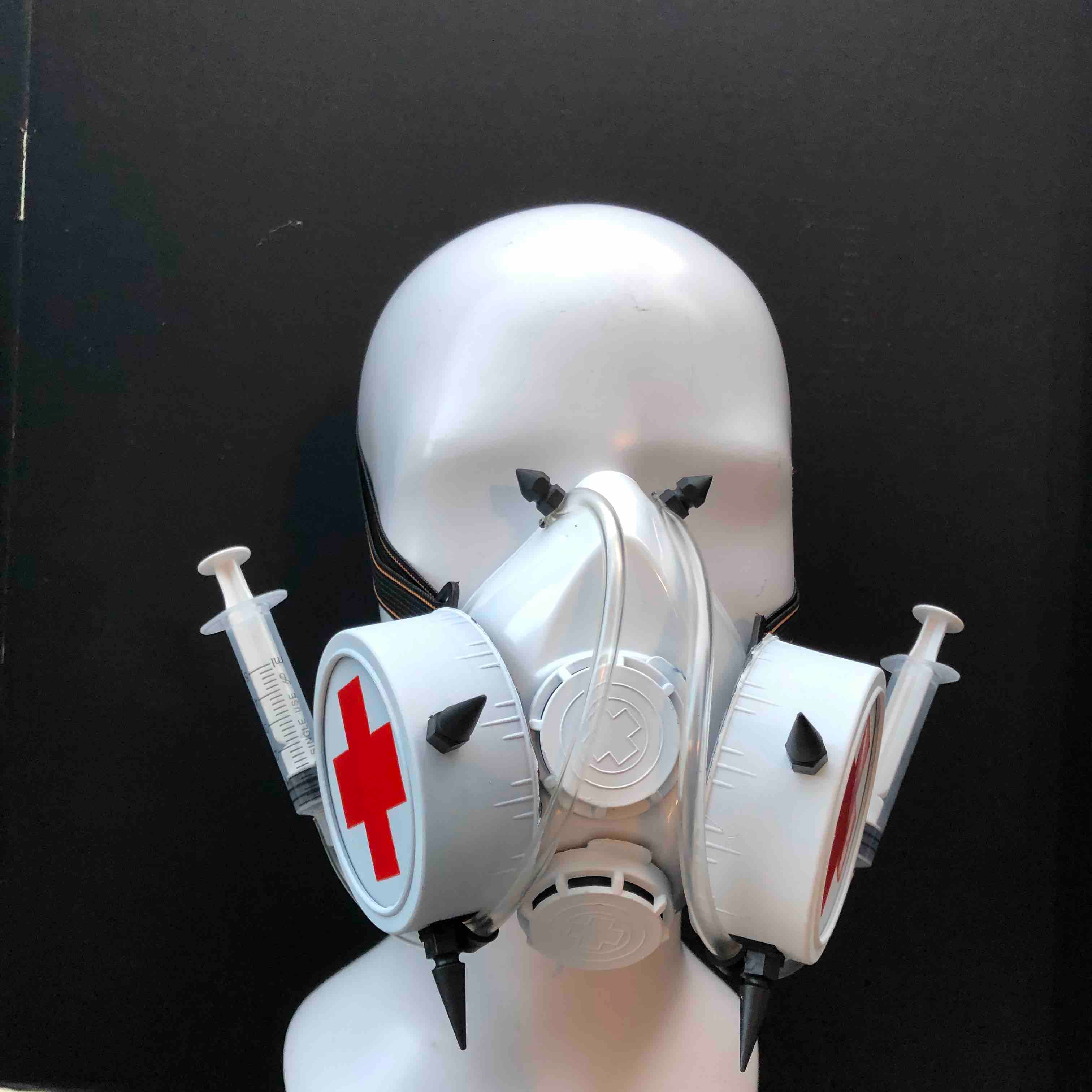 Nurse Cosplay Gas Mask - White