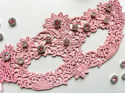 Moon Ball Mask - Light Pink