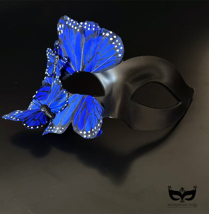 Butterfly Mask - Black and Blue