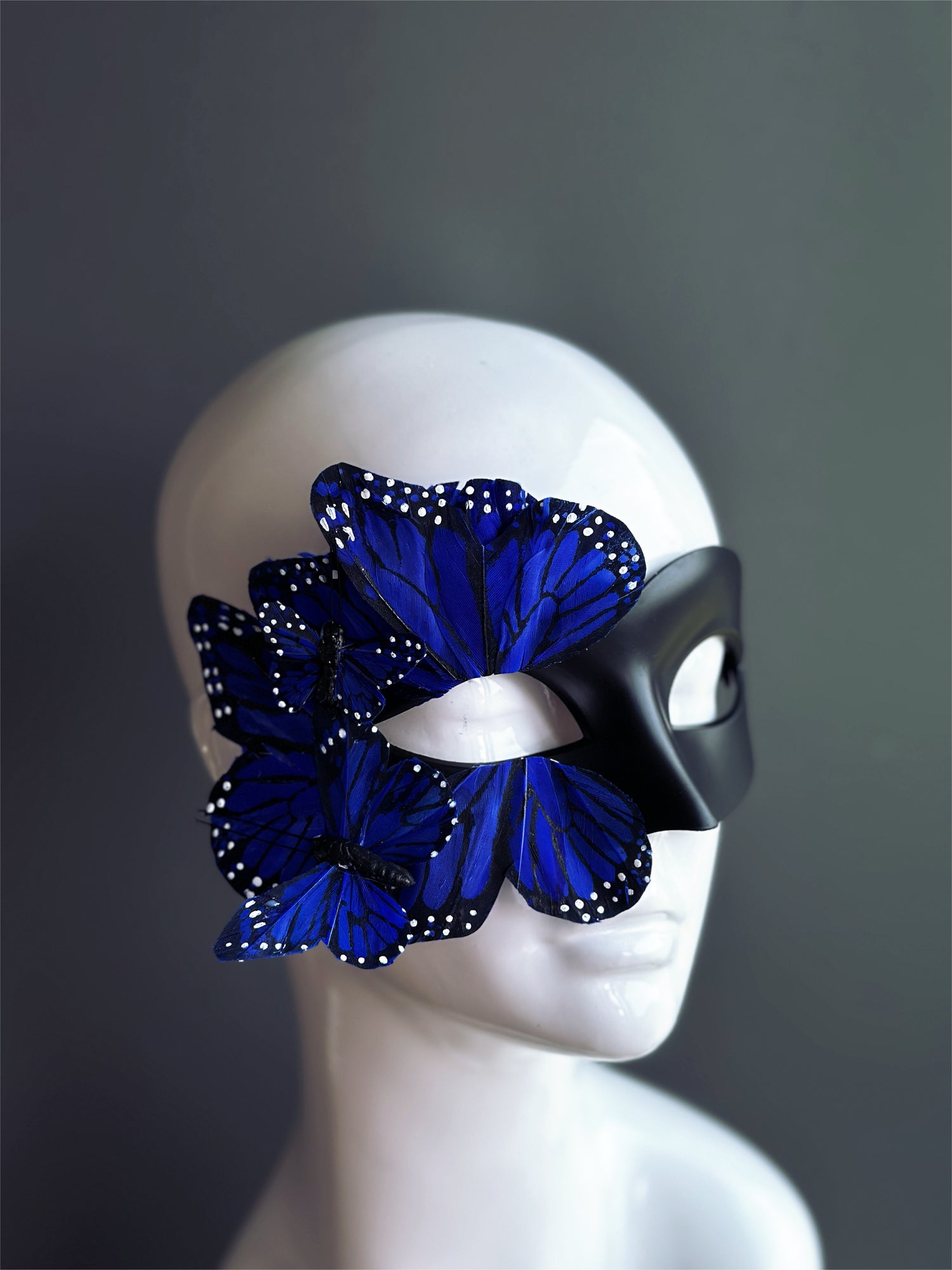 Butterfly Mask - Black and Blue