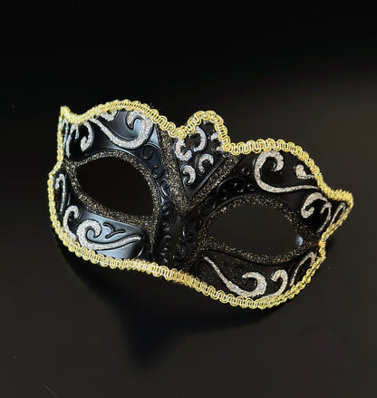 Nocturne Midnight Mask - Black and Gold