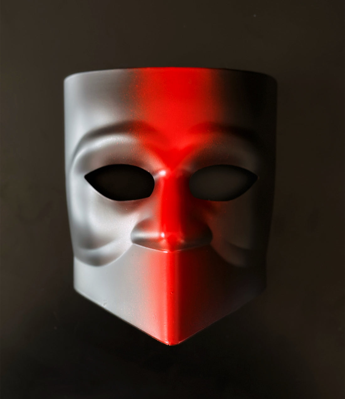Bauta Mask - Red/Black