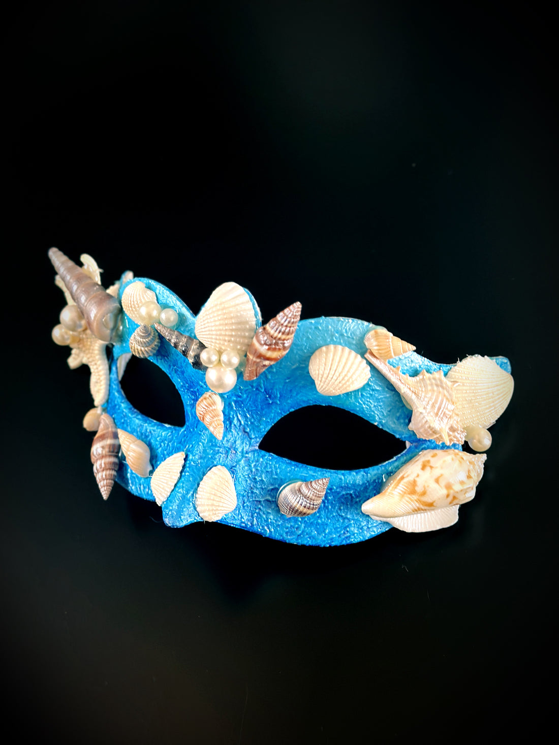 Mermaid Shell Mask - Blue