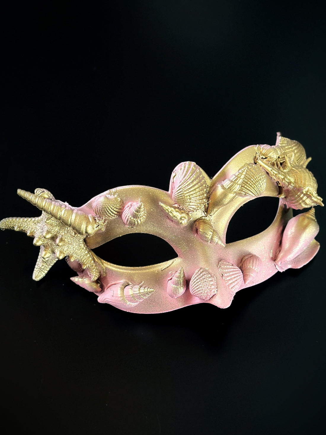 Mermaid Shell Mask - Pink Gold