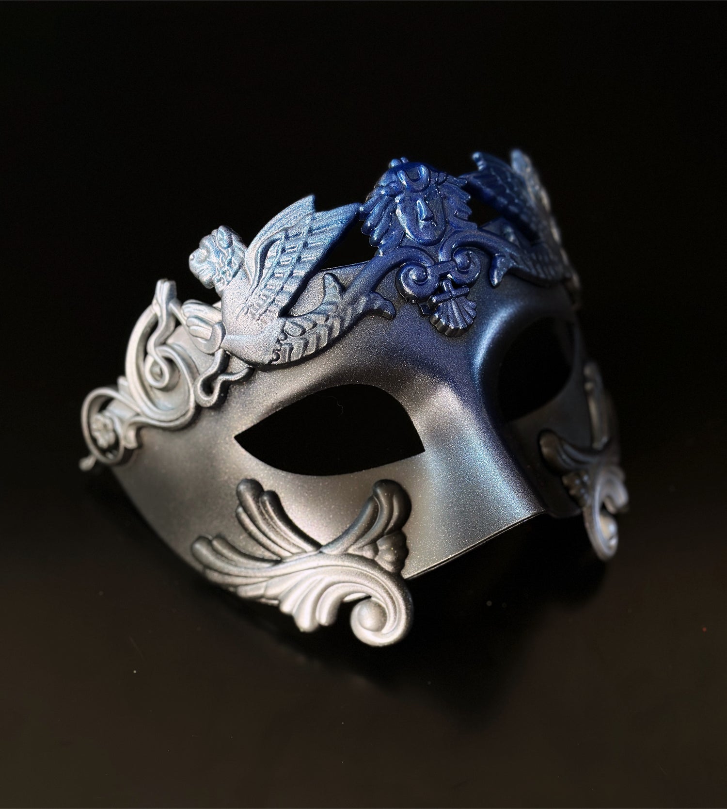 Gladiator Mask - Blue/ Silver