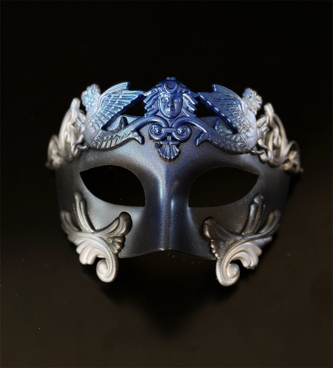 Gladiator Mask - Blue/ Silver