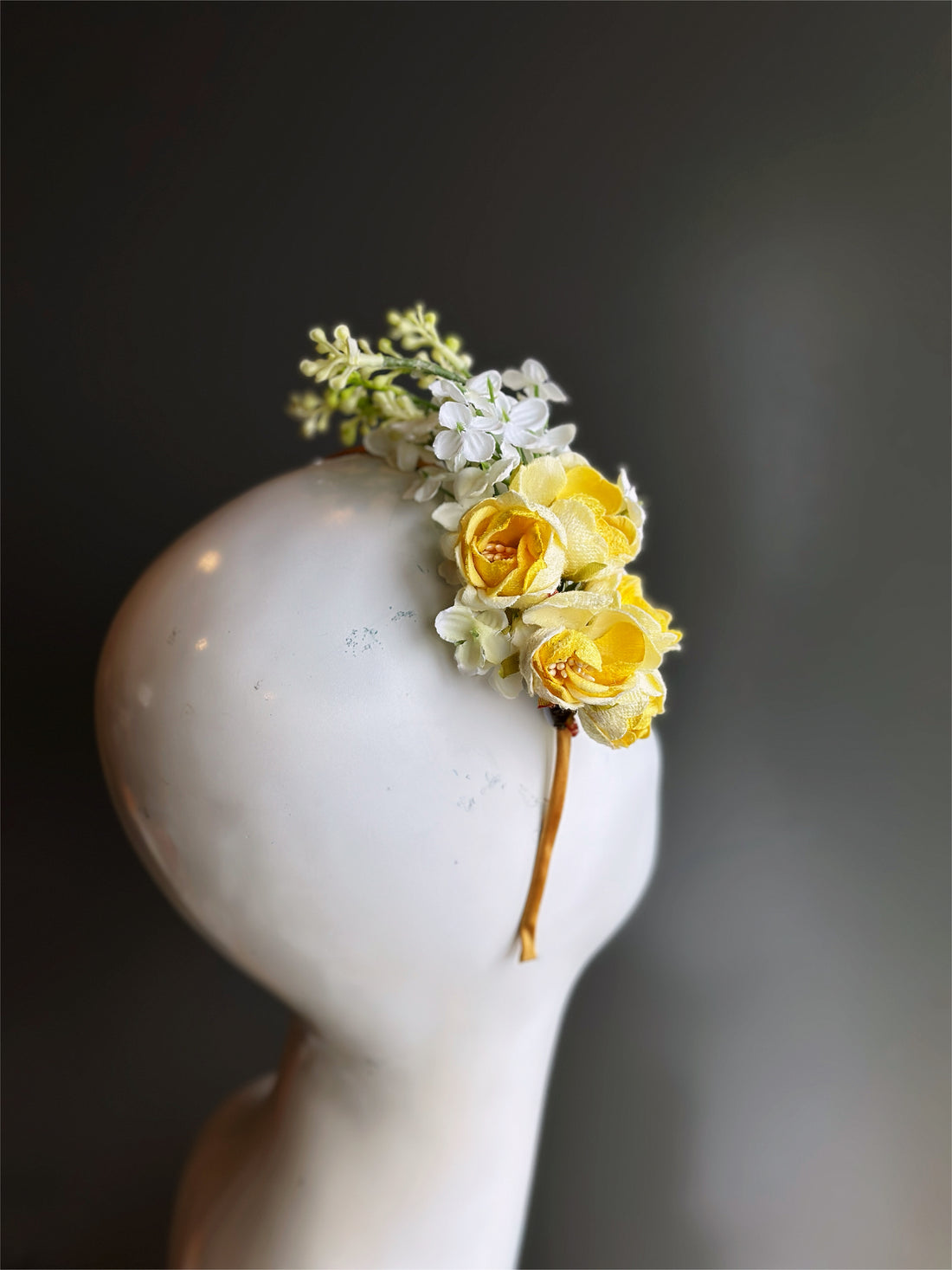 Yellow Bouquet Fascinator Hat