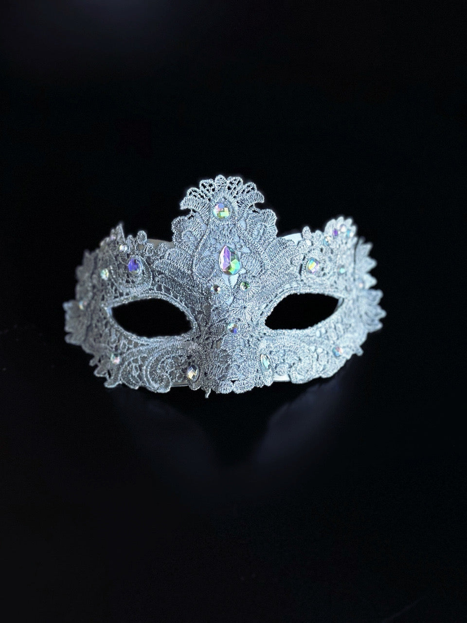 Brocade Mask - Silver