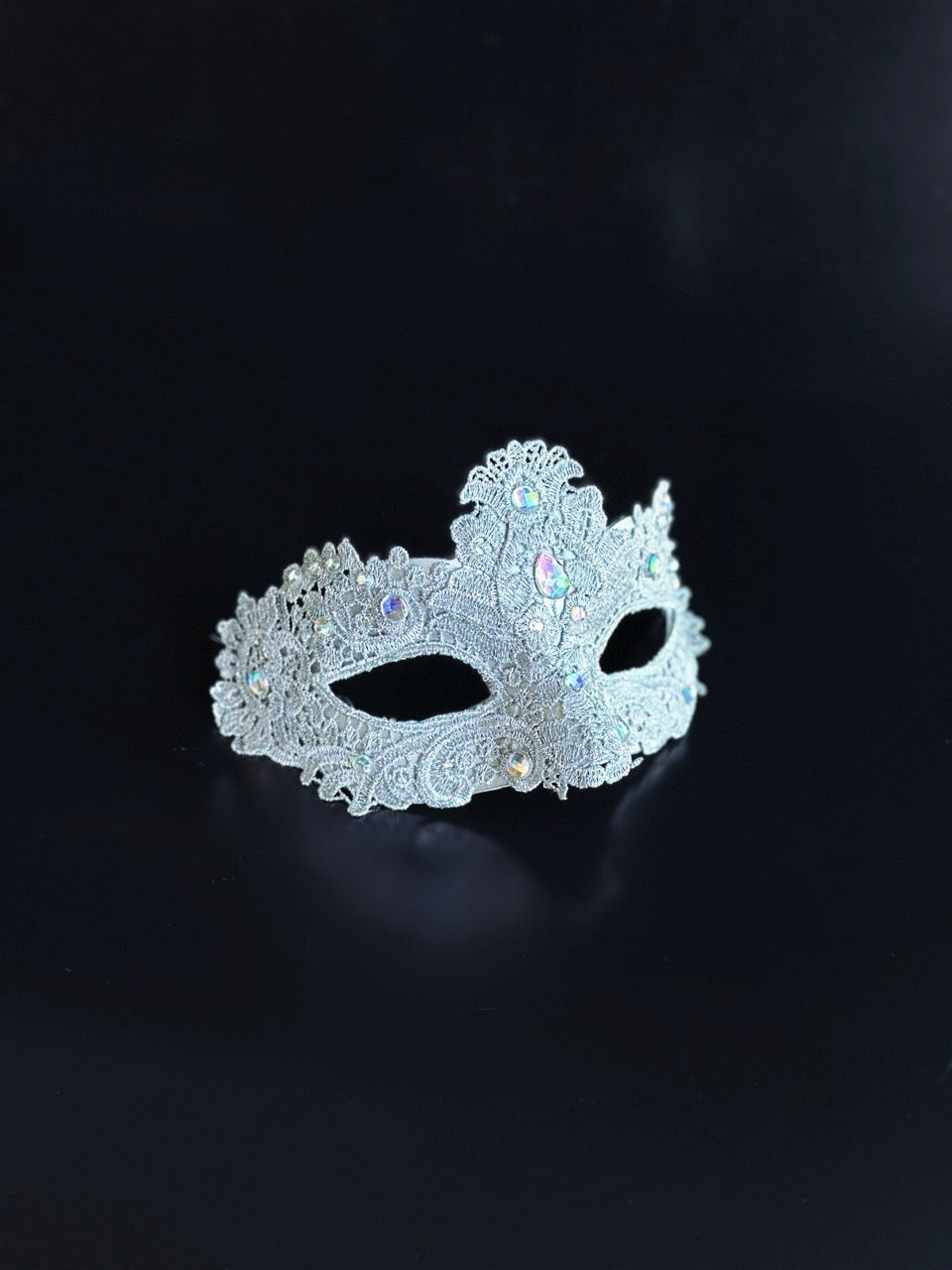 Brocade Mask - Silver