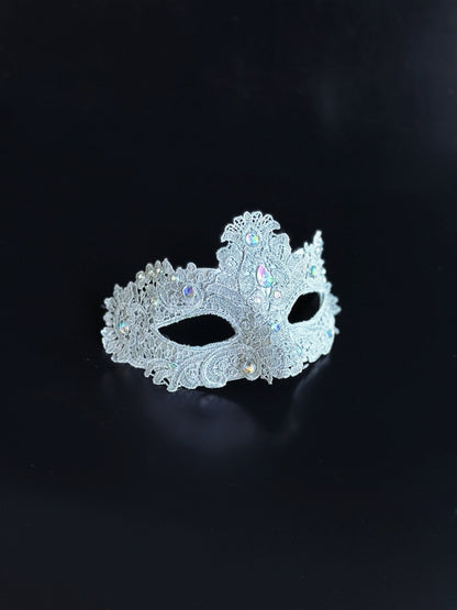 Brocade Mask - Silver
