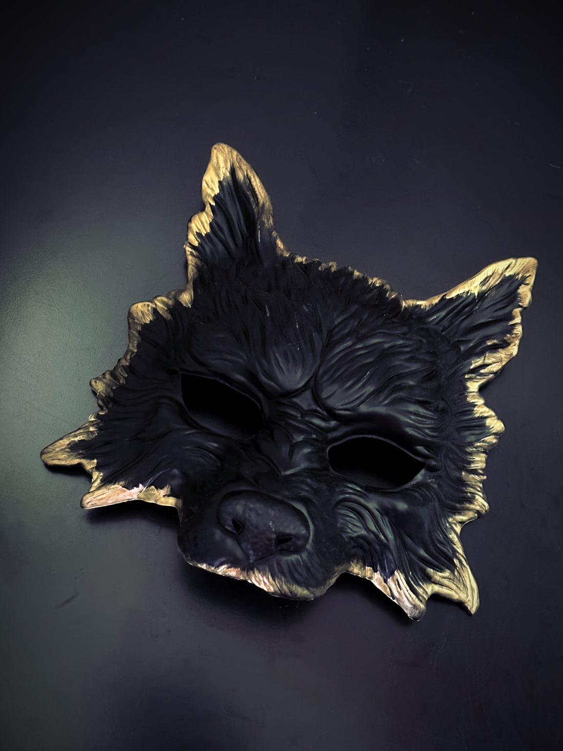 Wolf Mask - Gold Edges