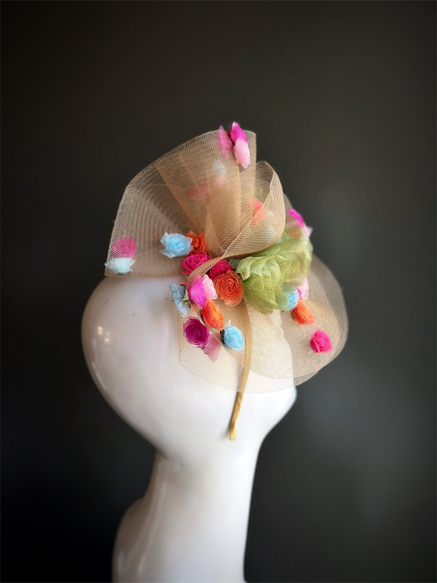 Spring Rosettes Fascinator