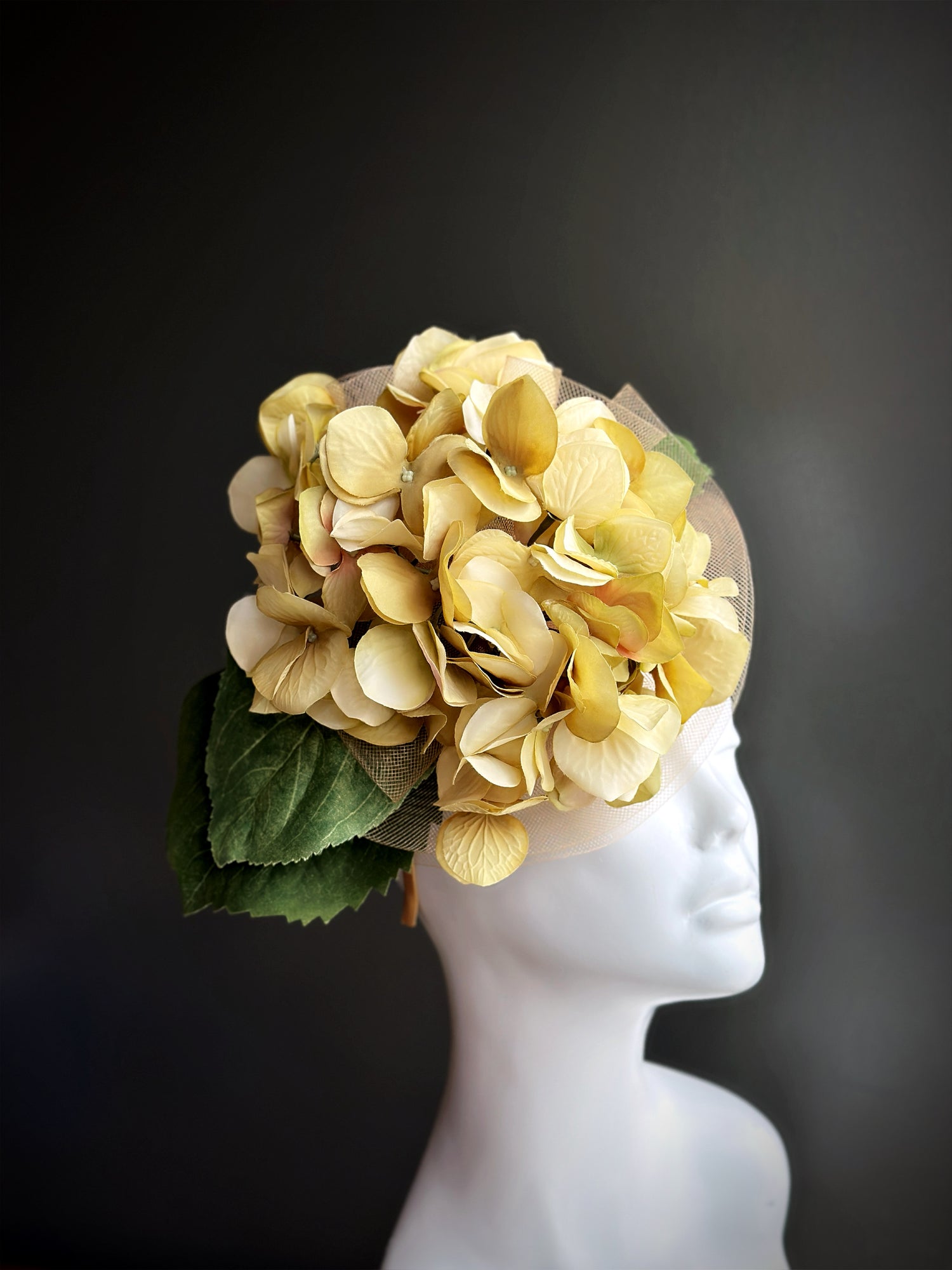 Sundown Bloom Fascinator - Yellow