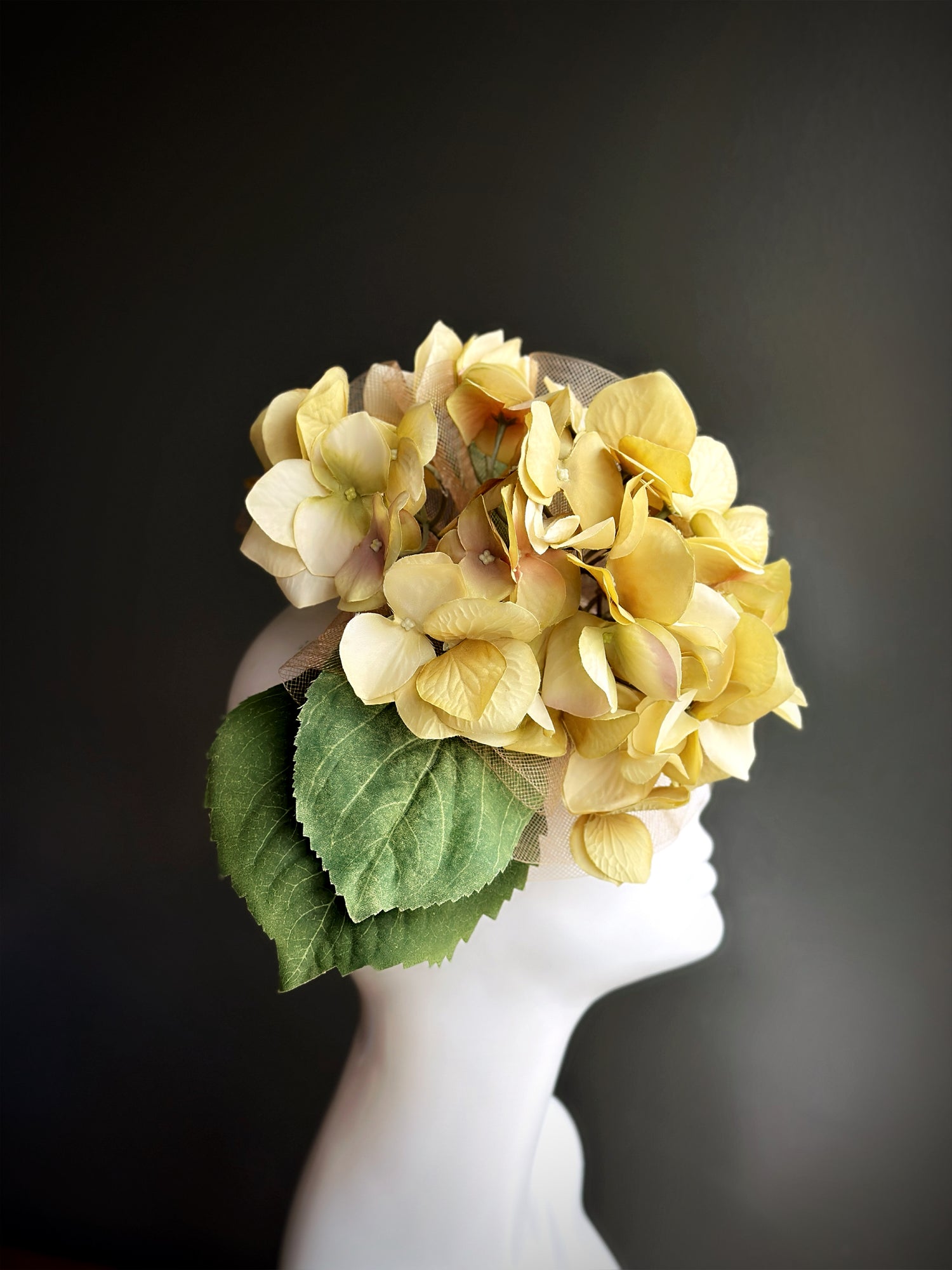 Sundown Bloom Fascinator - Yellow