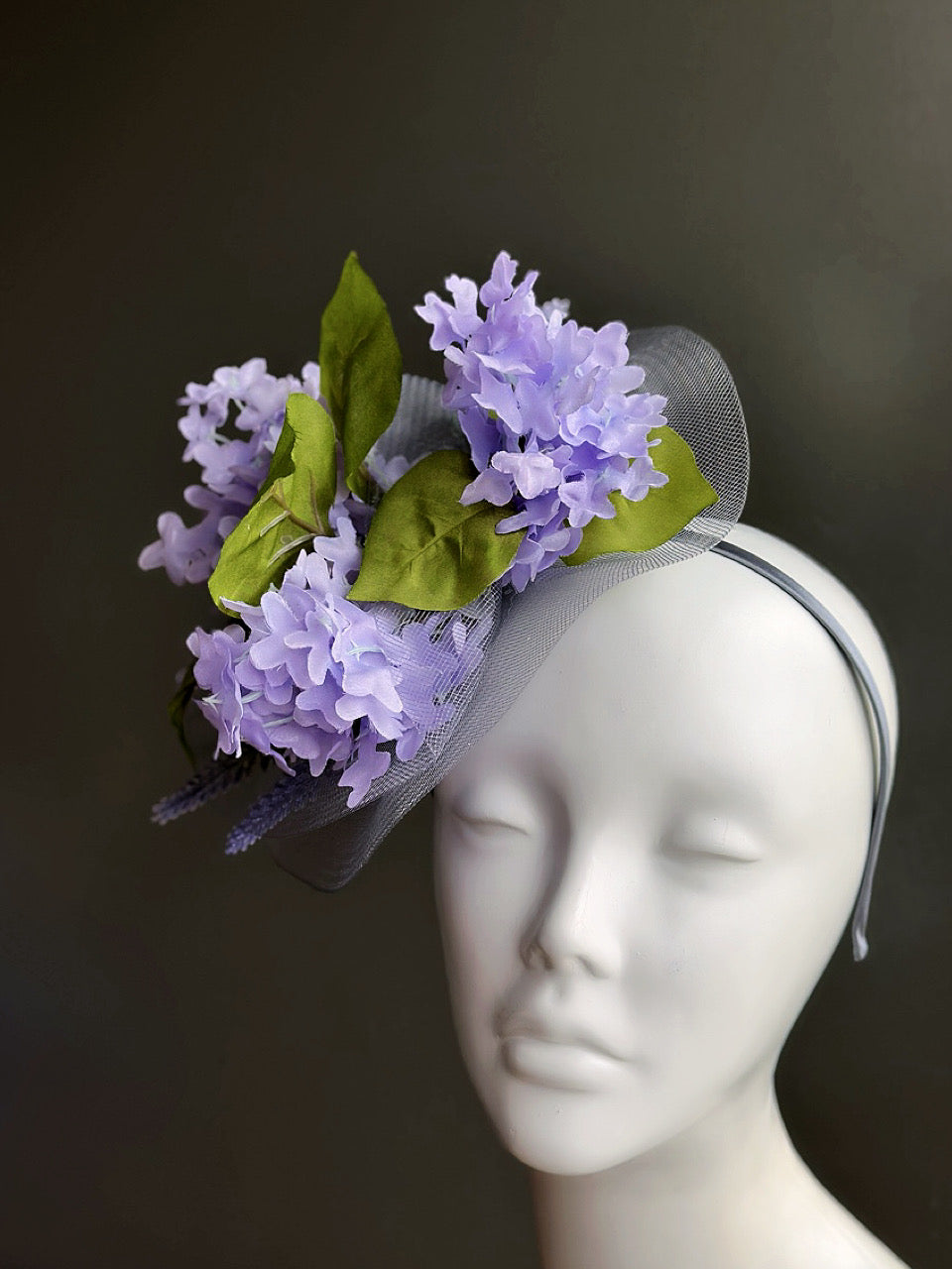Lavender Meadow Fascinator - Purple
