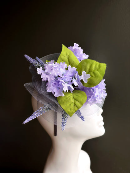Lavender Meadow Fascinator - Purple