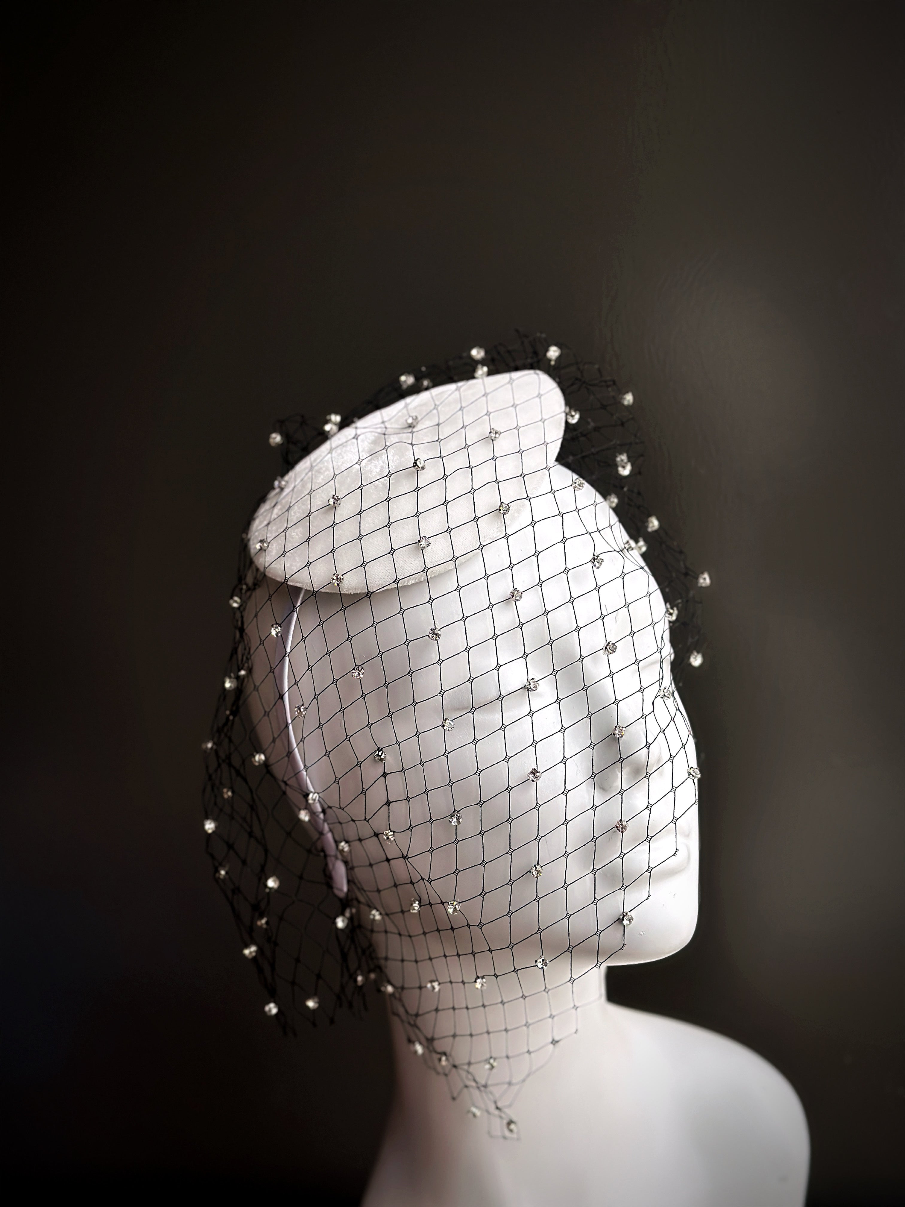 Moonveil Fascinator - White