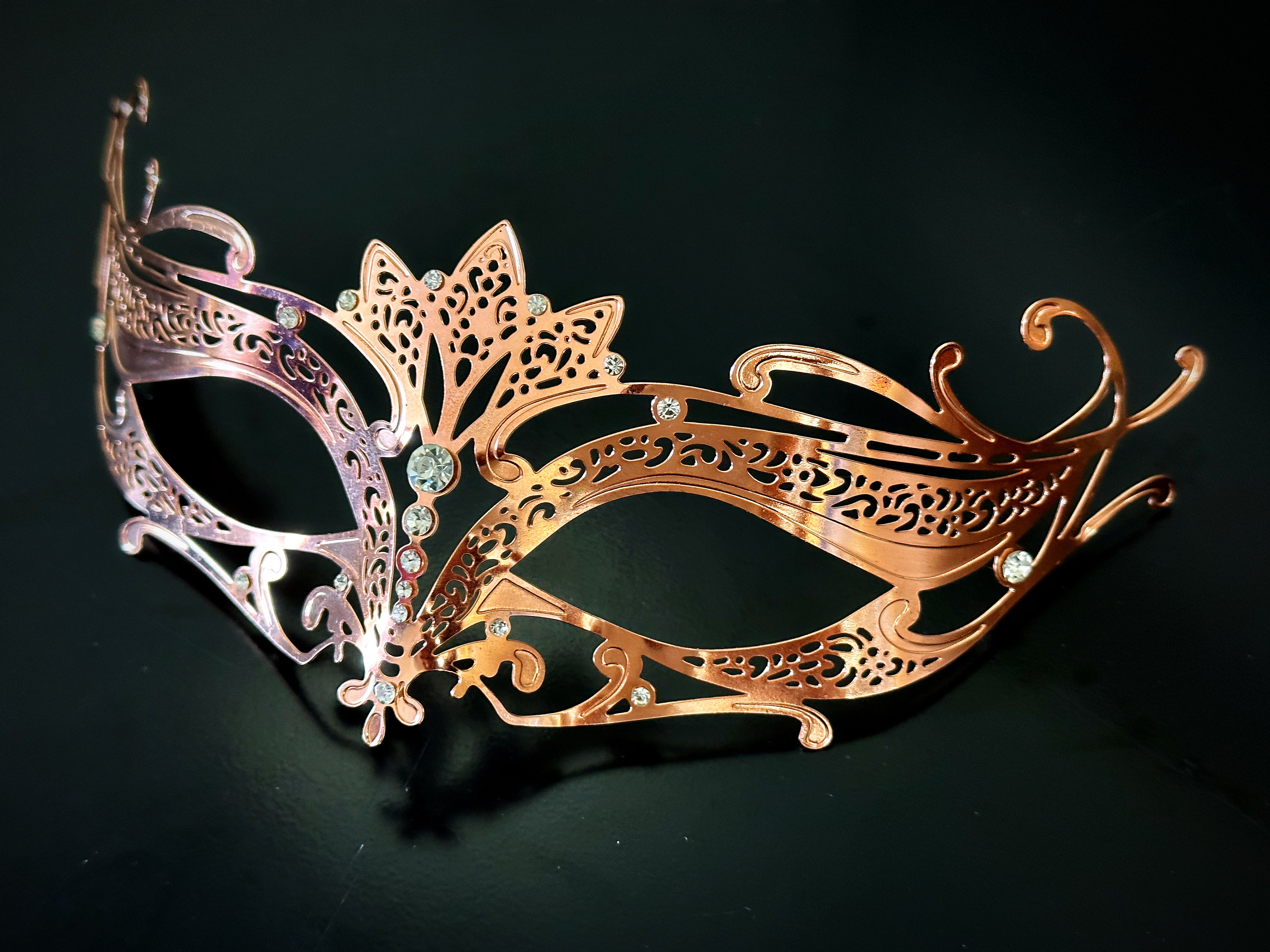 Venetian Masks - Rose Gold