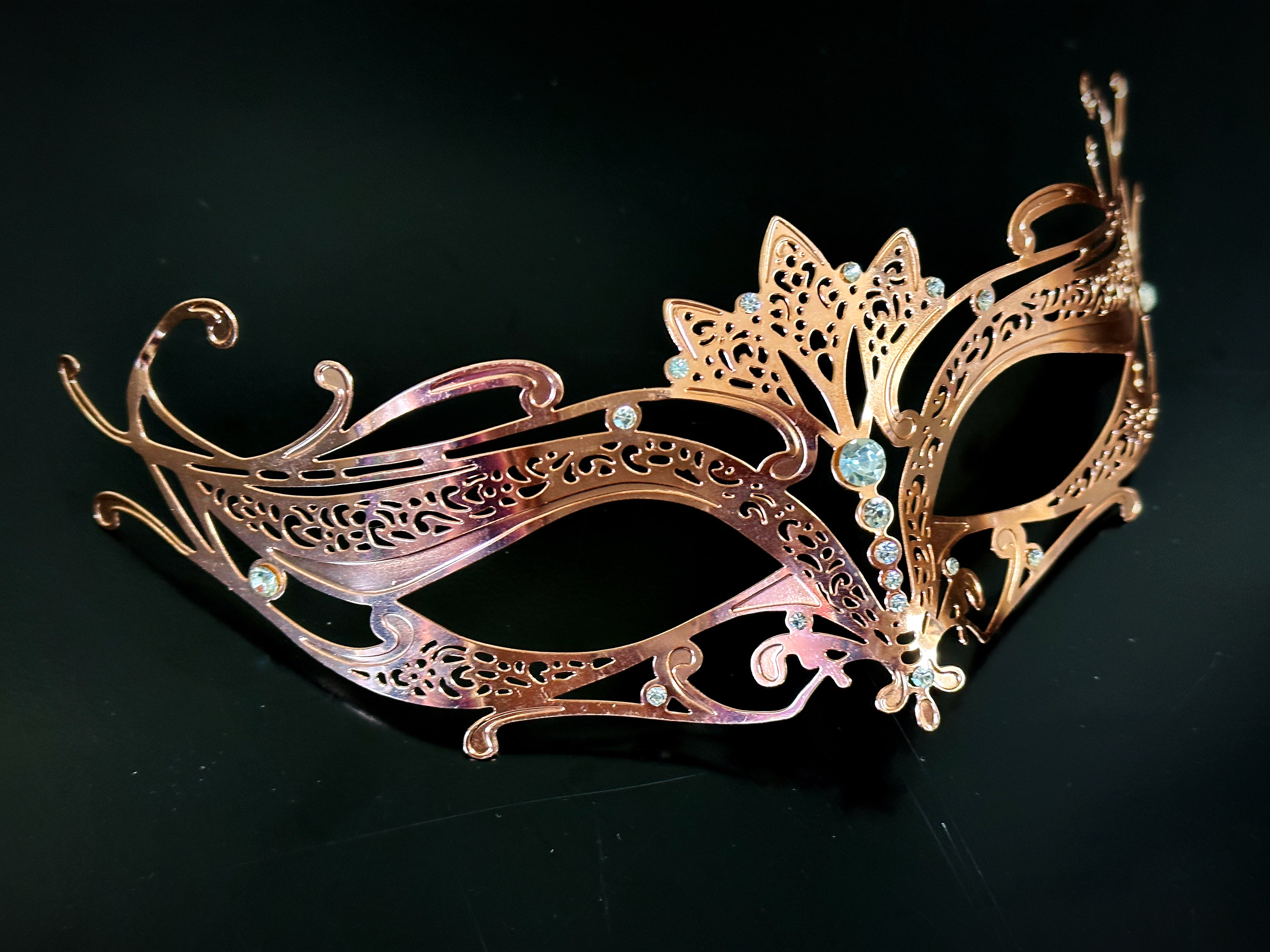 Venetian Masks - Rose Gold