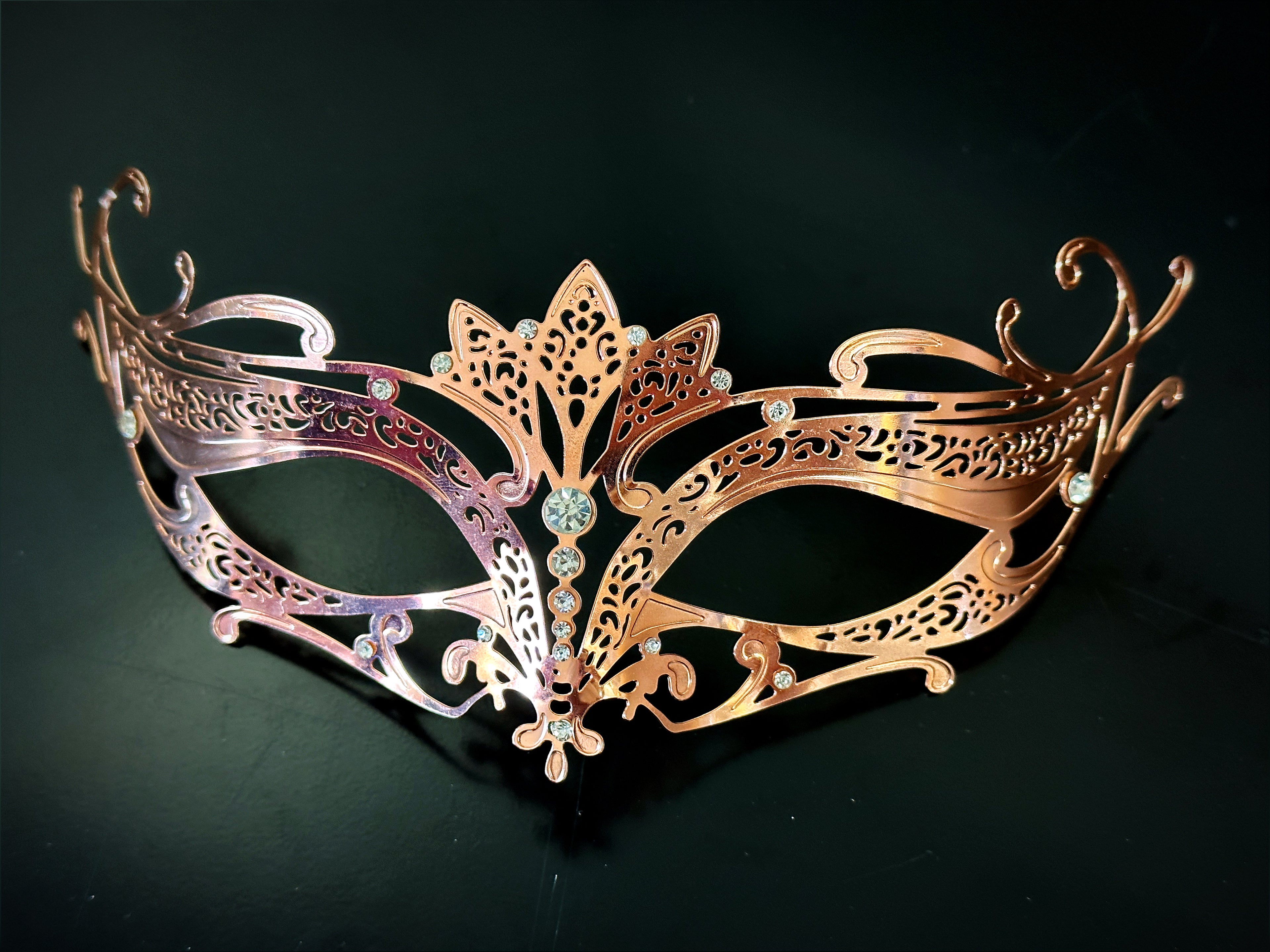 Venetian Masks - Rose Gold
