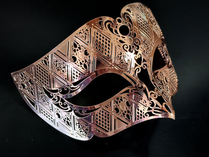 Venetian Masks - Rose Gold