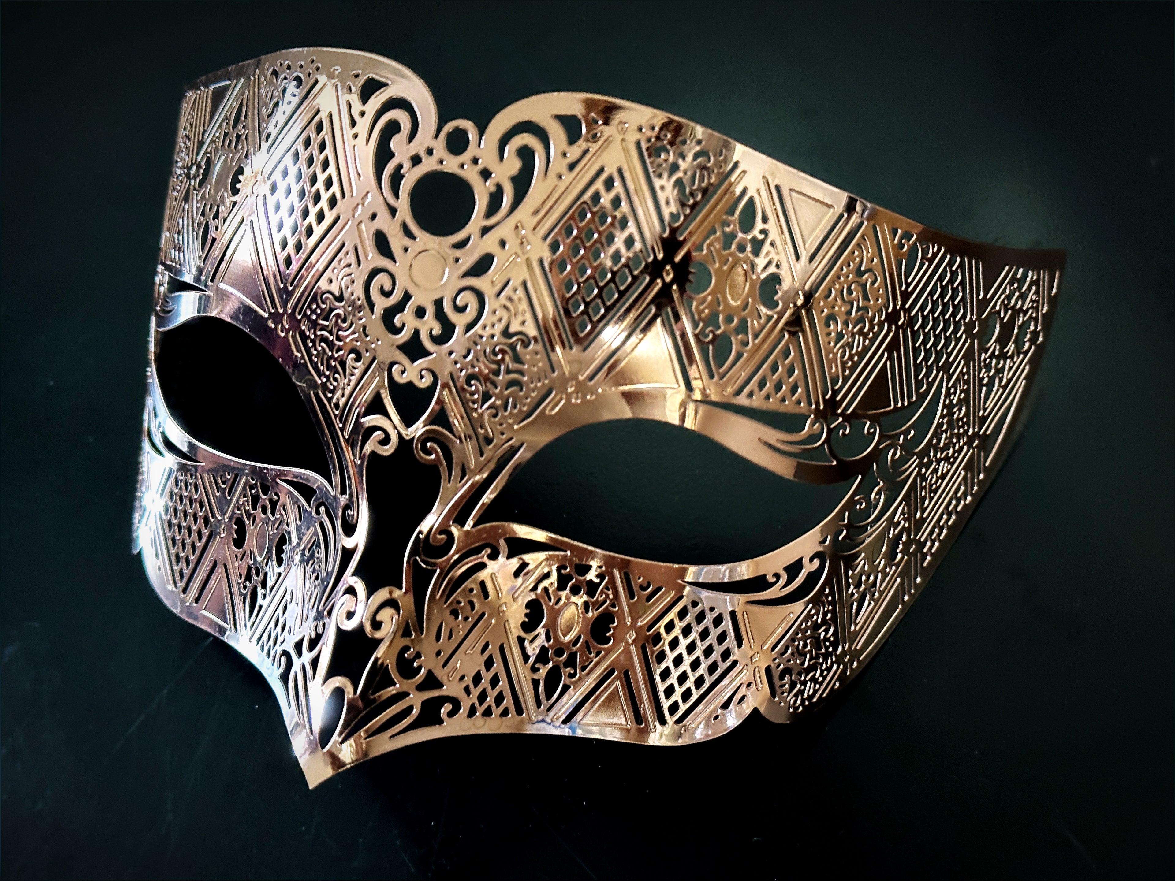 Venetian Masks - Rose Gold