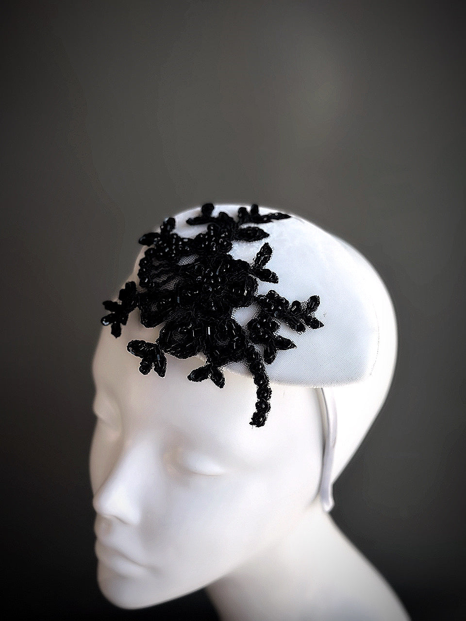 Obsidian Lace - Fascinator Hat