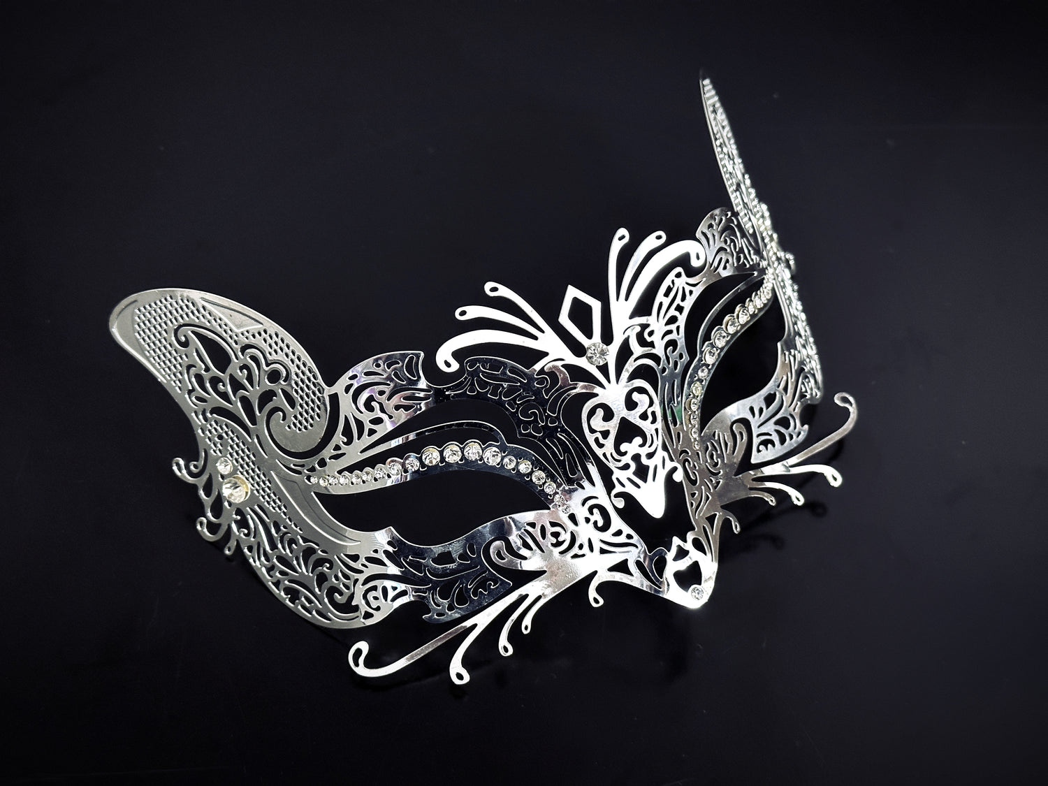 Metal Fox Mask - Silver