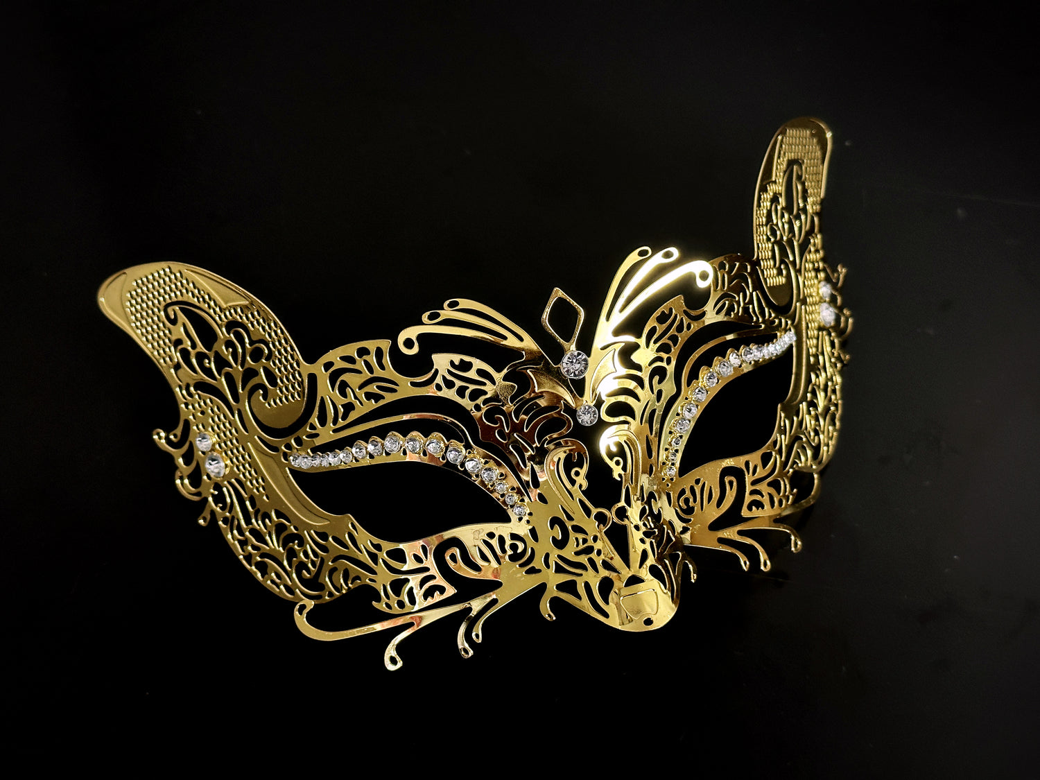 Metal Fox Mask - Gold