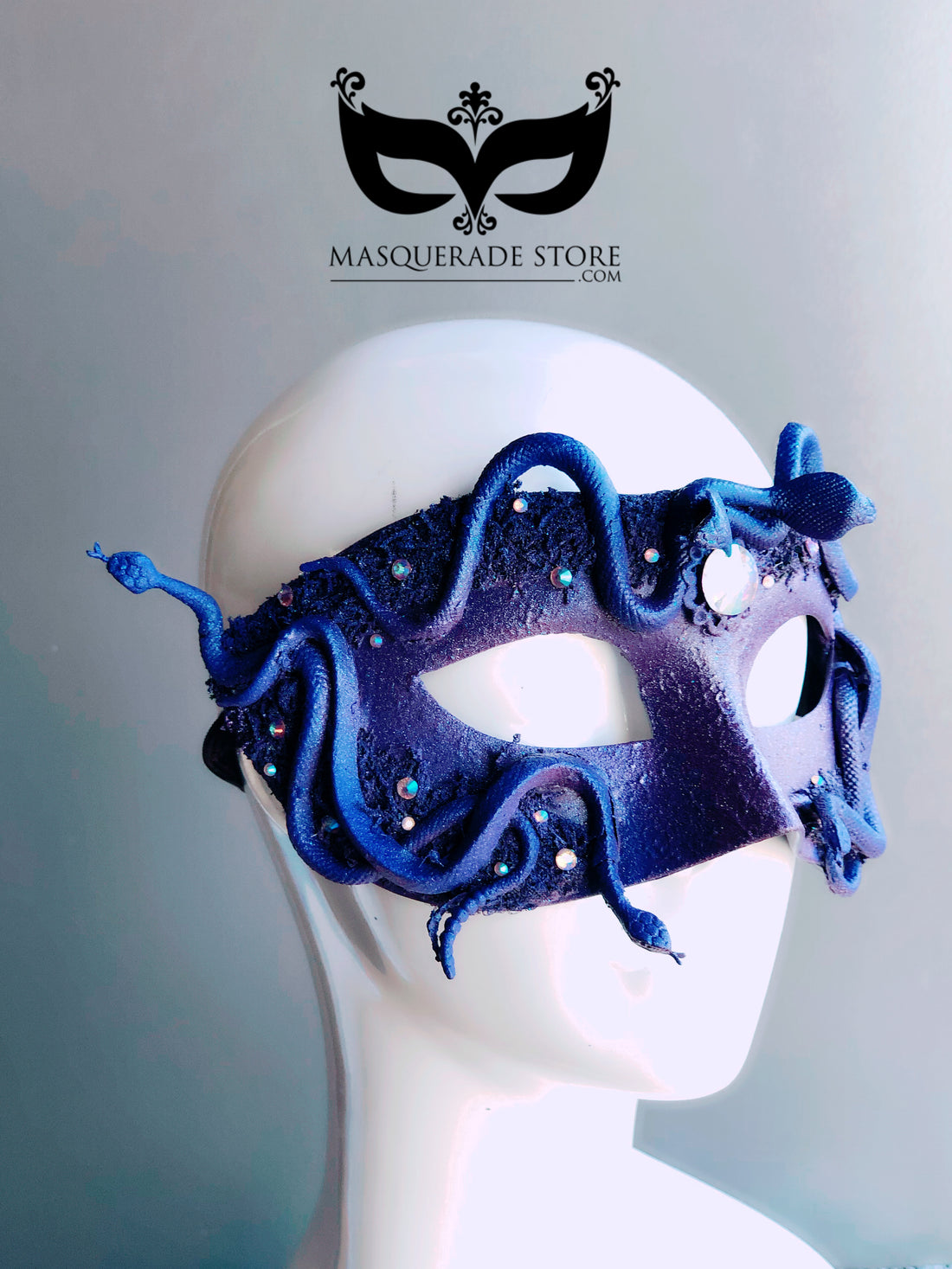 Medusa Snake Mask - Navy