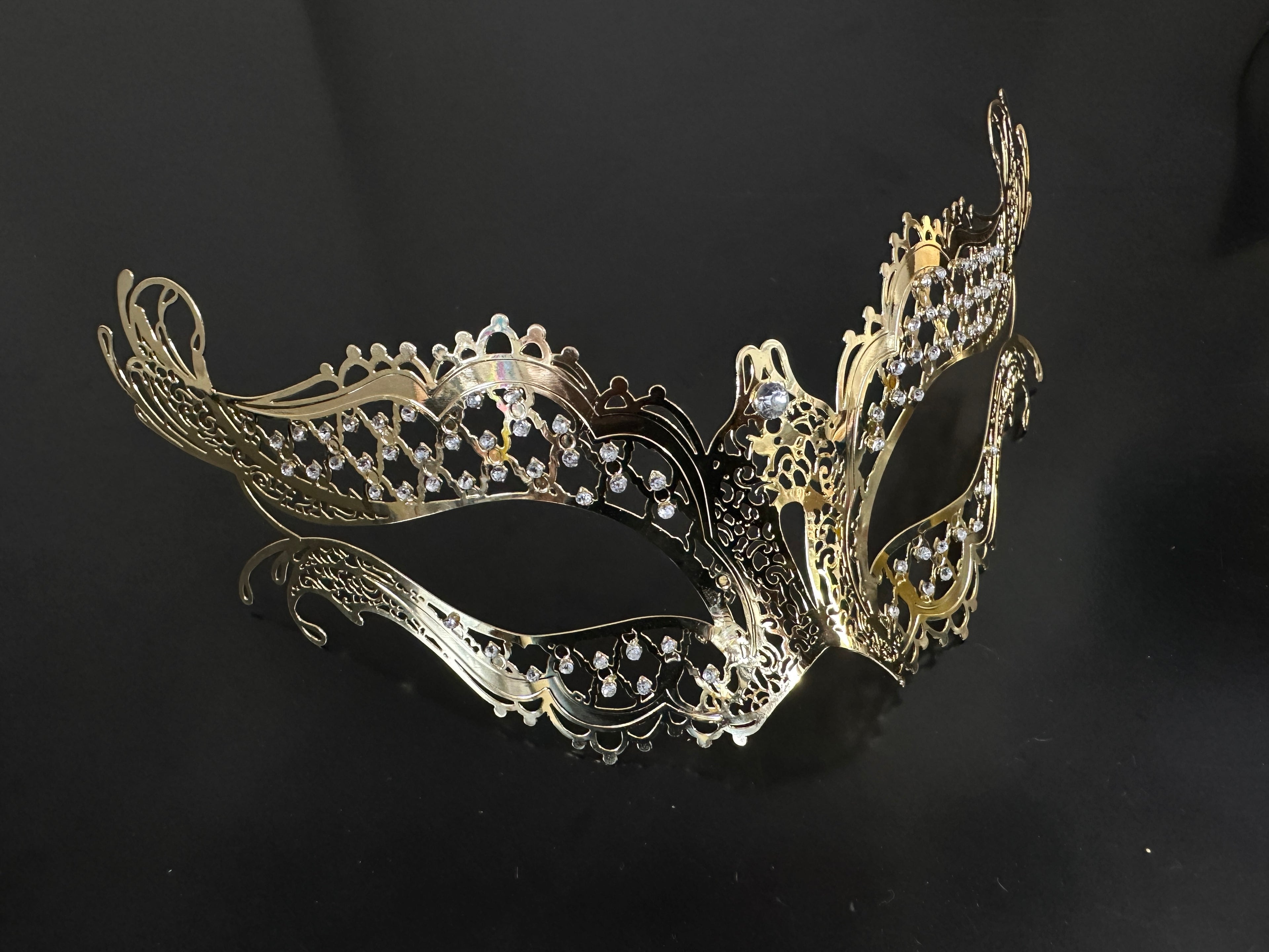 Couples Masquerade Masks Gold