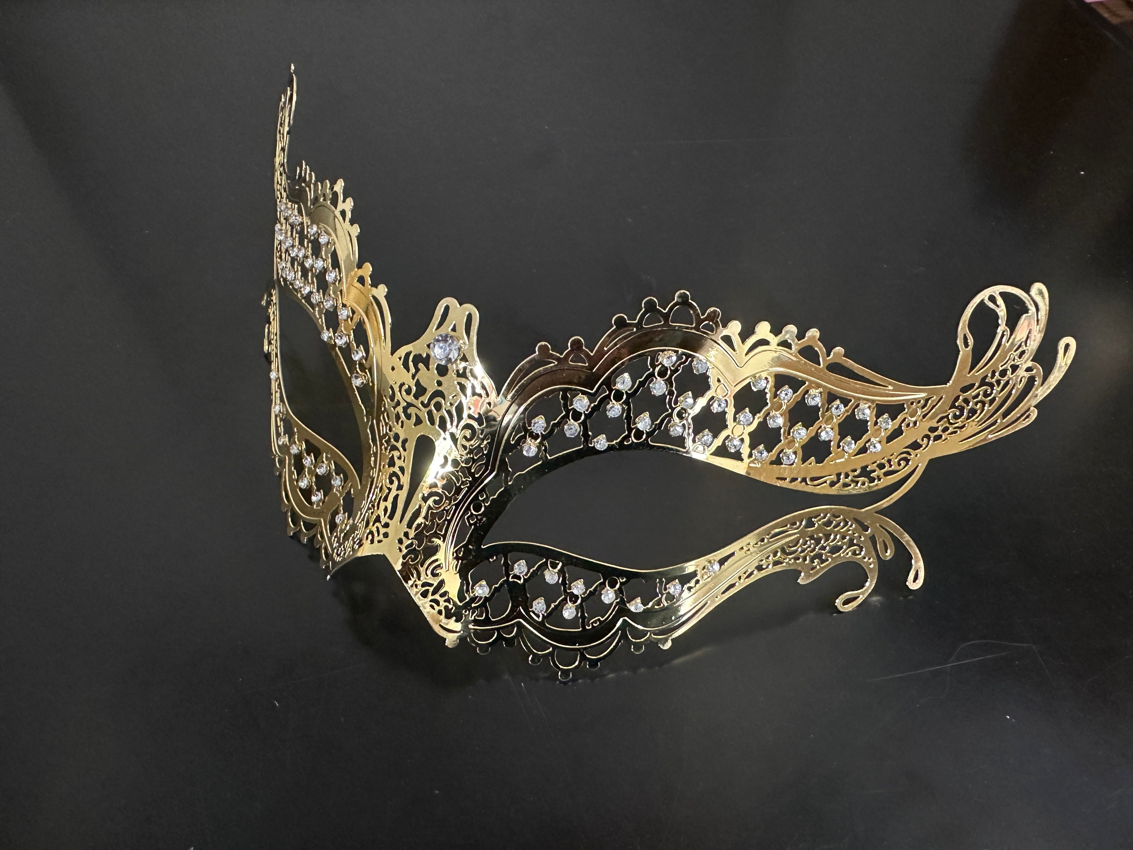 Couples Masquerade Masks Gold