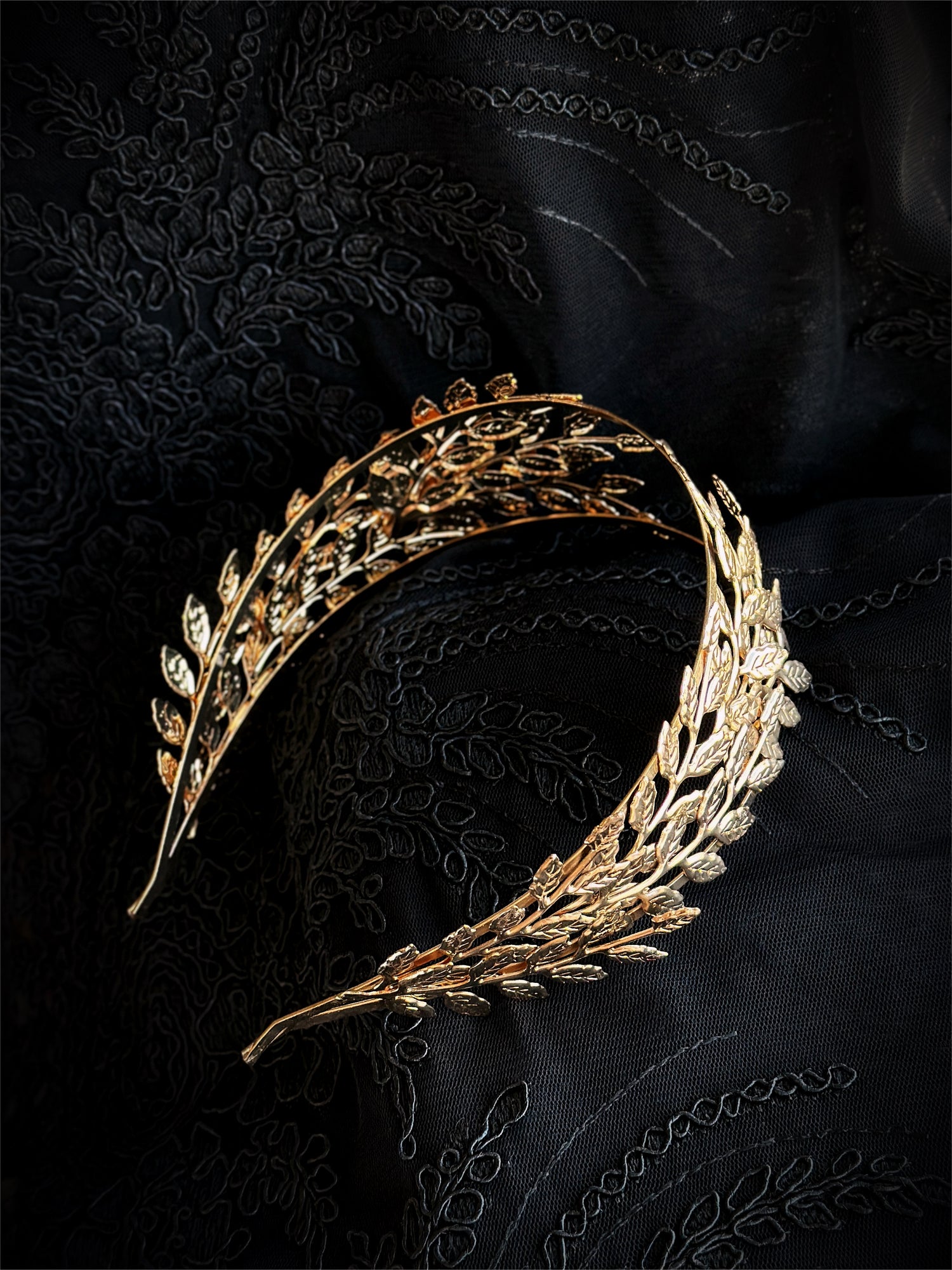 Greek Laurel Headband - Gold