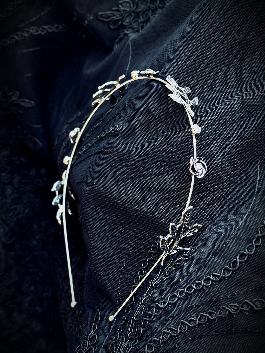 Enchanted Garden Headband - Silver