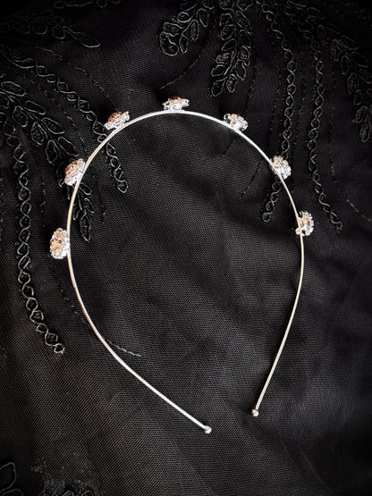Dreamy Flower Headband - Silver/Rose Gold