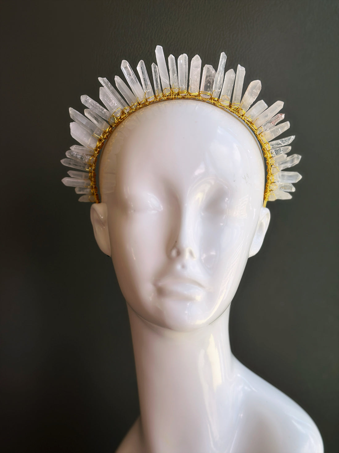 Crystal Quartz Crown Headpiece