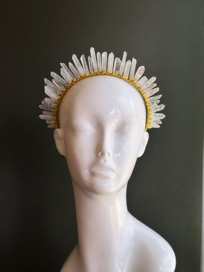 Crystal Quartz Crown Headpiece