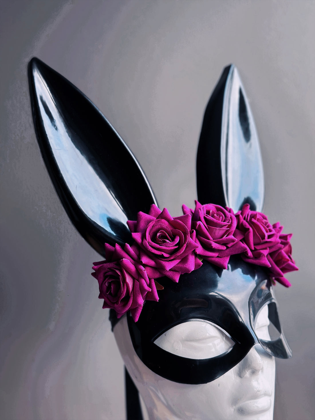 Bunny Mask / Purple Roses