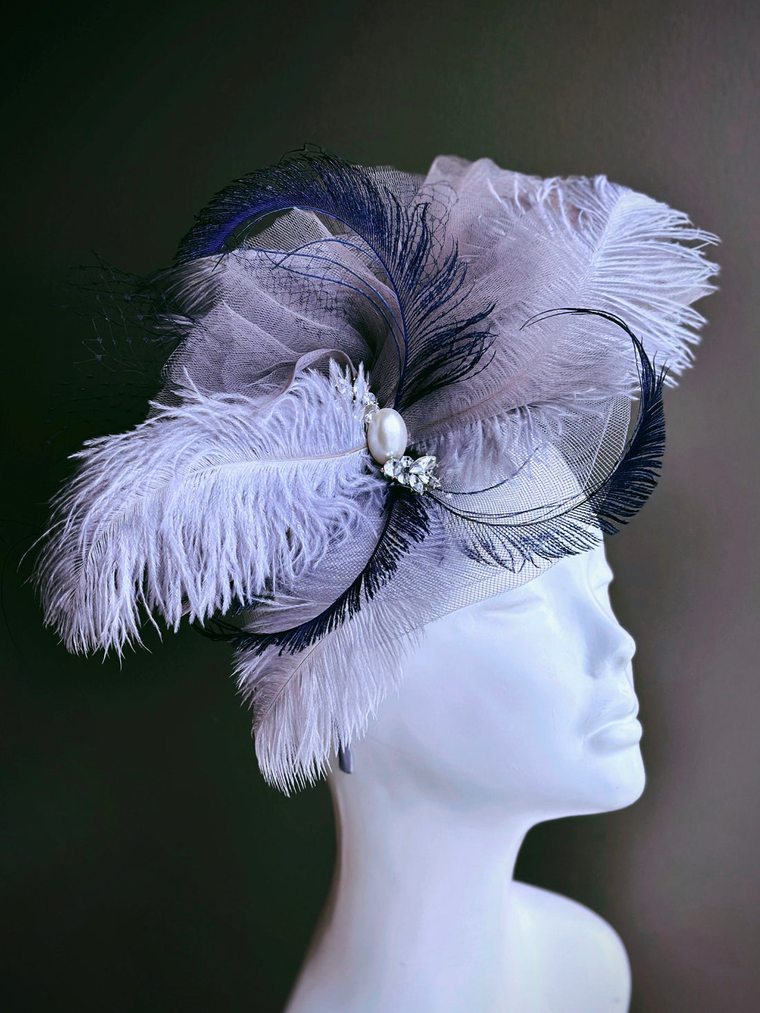 Pearl Dusk Fascinator