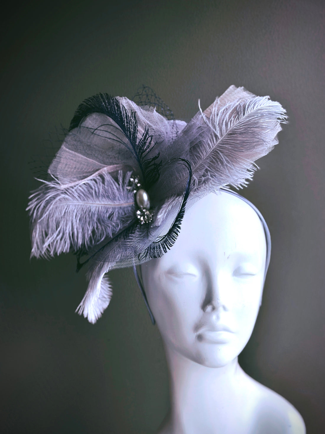 Pearl Dusk Fascinator