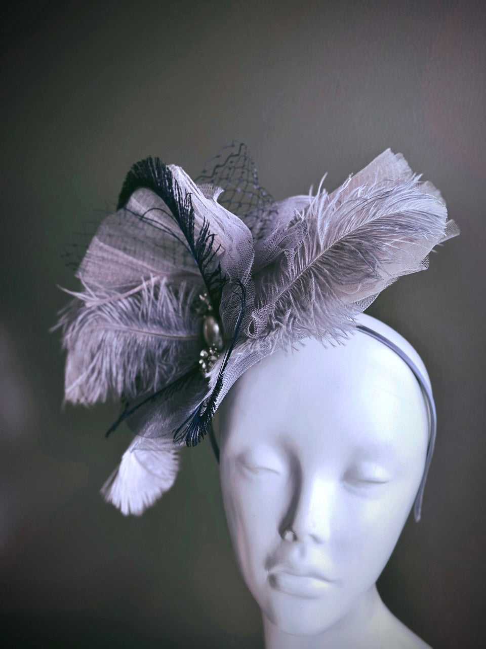 Pearl Dusk Fascinator