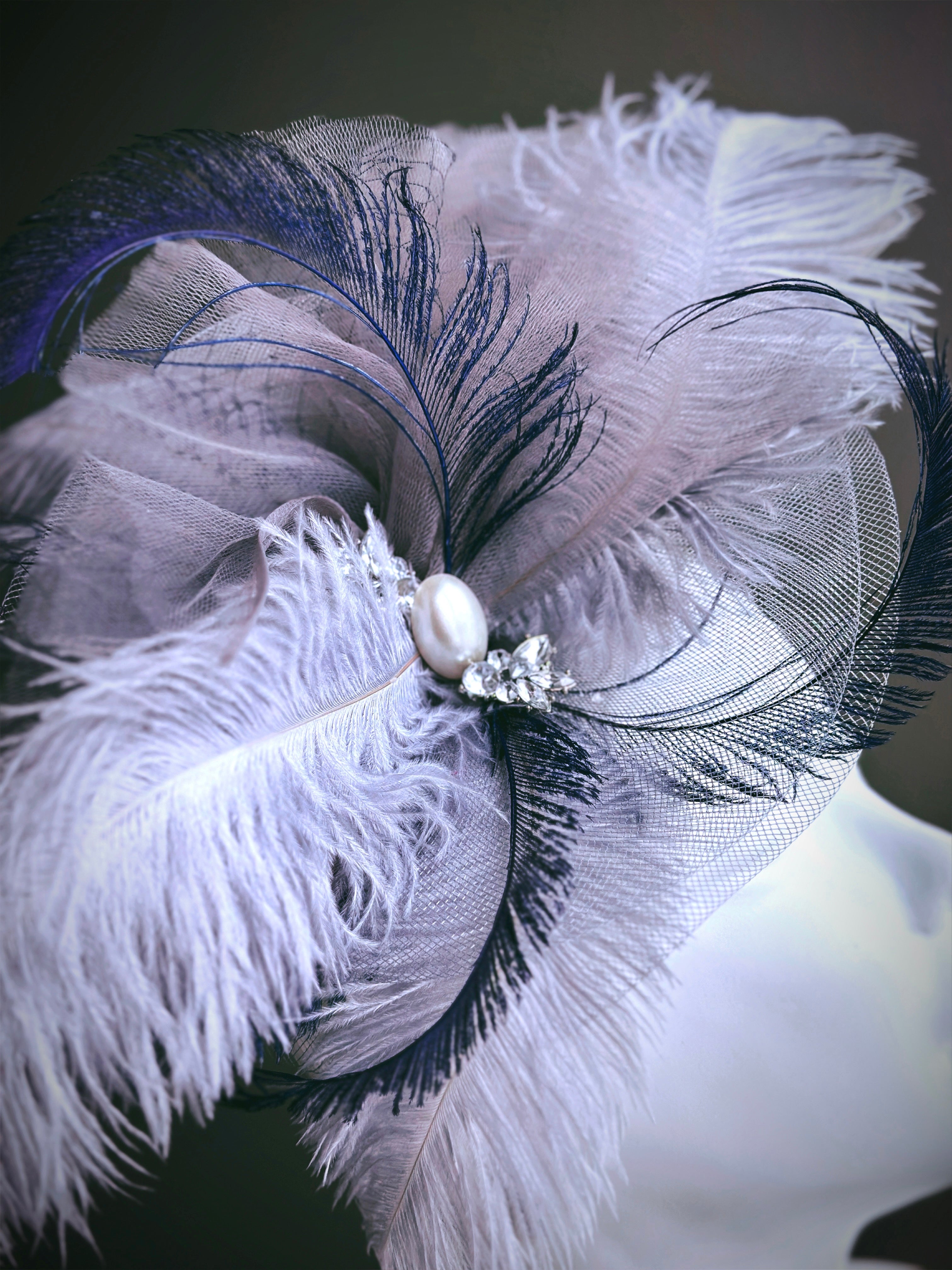 Pearl Dusk Fascinator