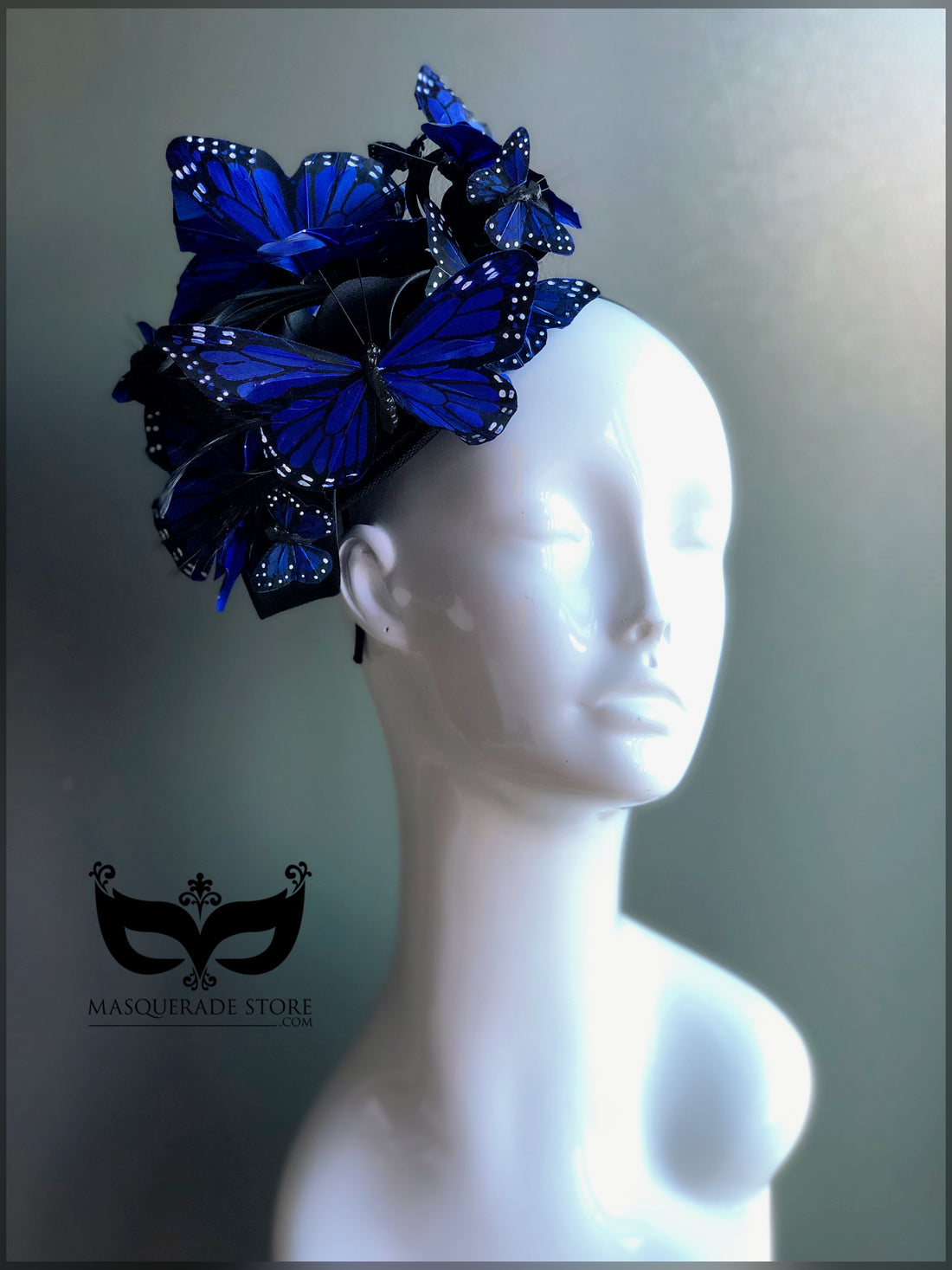 Butterfly Fascinator Hat - Blue