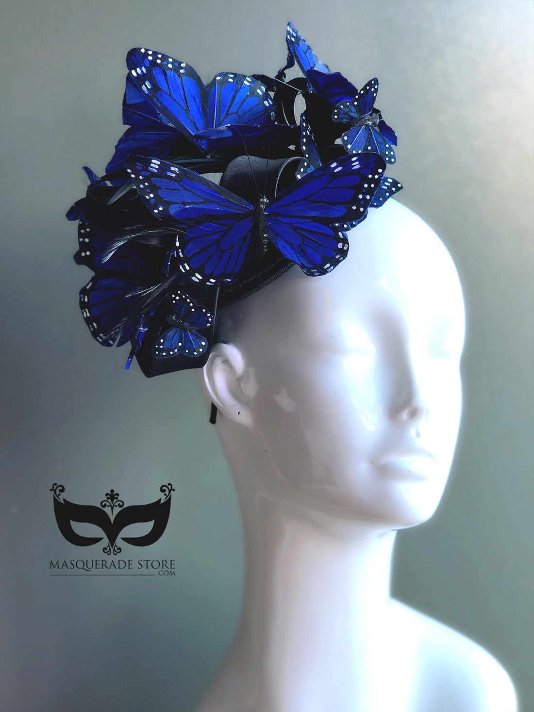 Butterfly Fascinator Hat - Blue