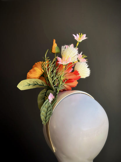 Fascinator Hat - Orange