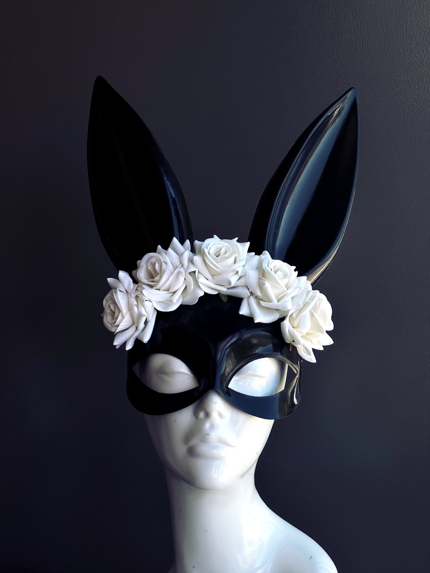 Bunny Mask / White Roses