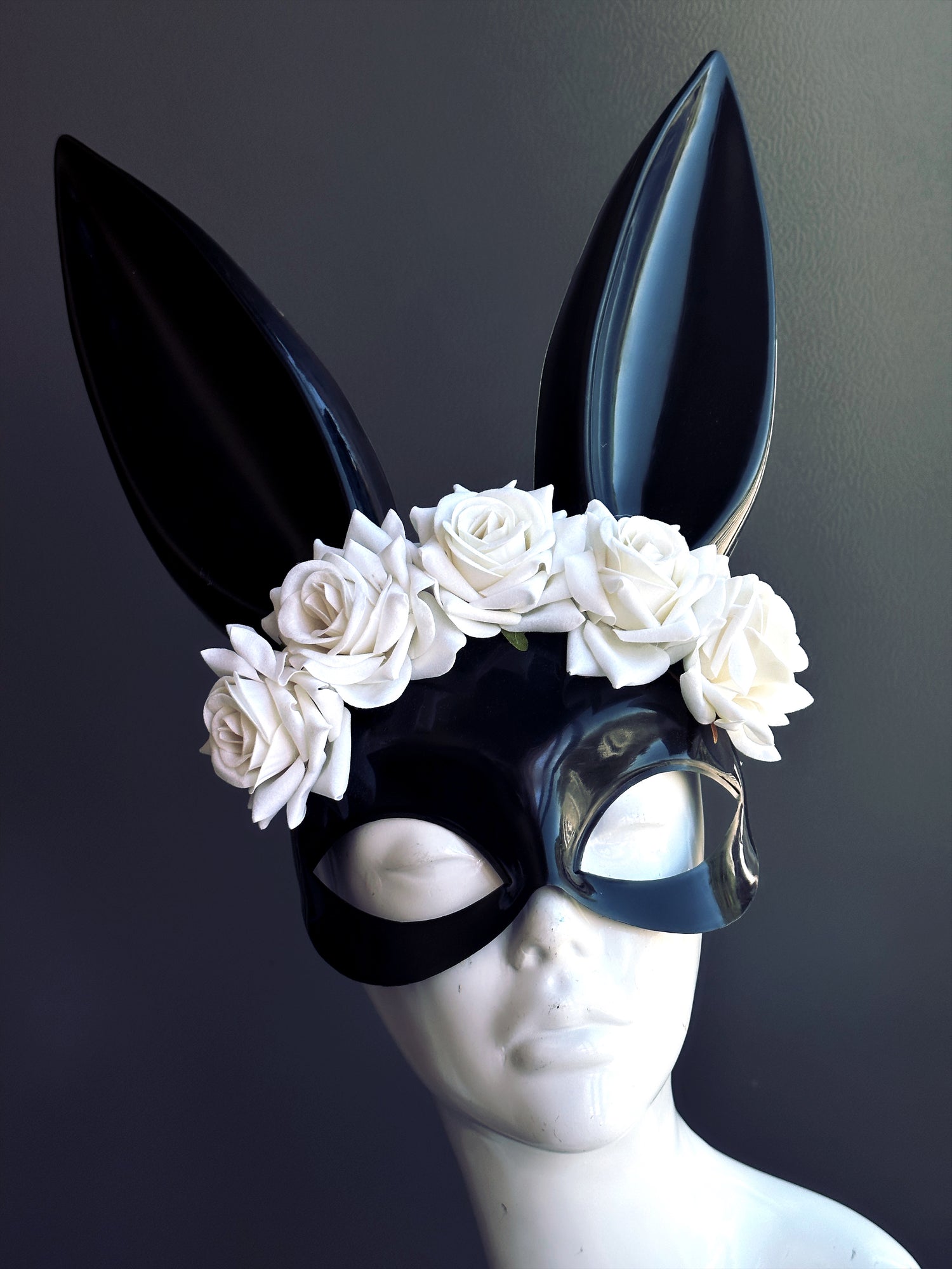Bunny Mask / White Roses